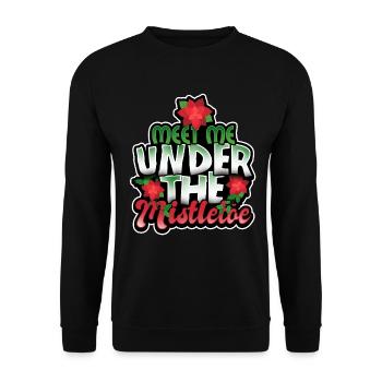 Gui noël jésus joyeux - Sweat-shirt Unisexe - noir - Devant - Alina (178cm) & Michal (187cm)