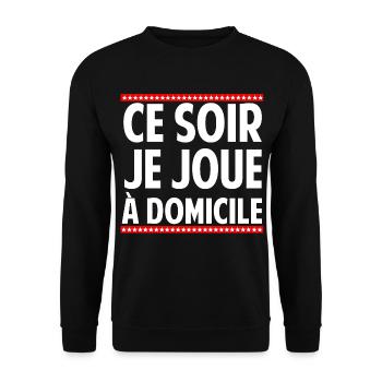 CE SOIR - Sweat-shirt Unisexe - noir - Devant - Alina (178cm) & Michal (187cm)