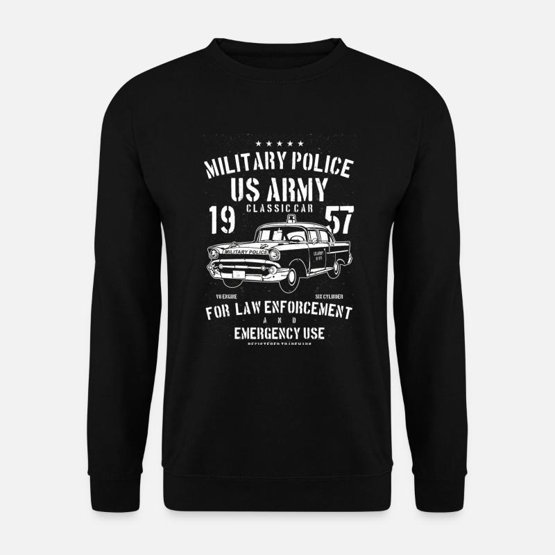 US Army classic car - Unisex Sweatshirt - black