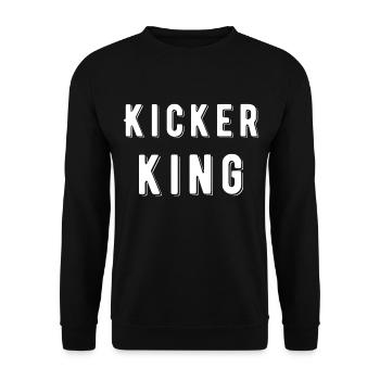 Tischkicker King - Unisex Pullover - Schwarz - Vorne - Alina (178cm) & Michal (187cm)
