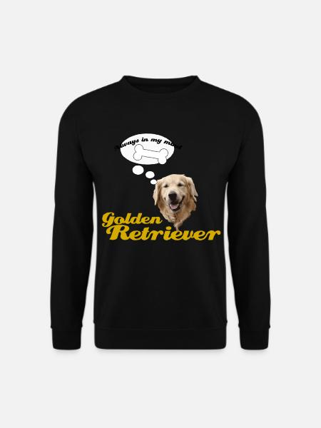 Golden Retriever Geschenkidee - Unisex Pullover - Schwarz