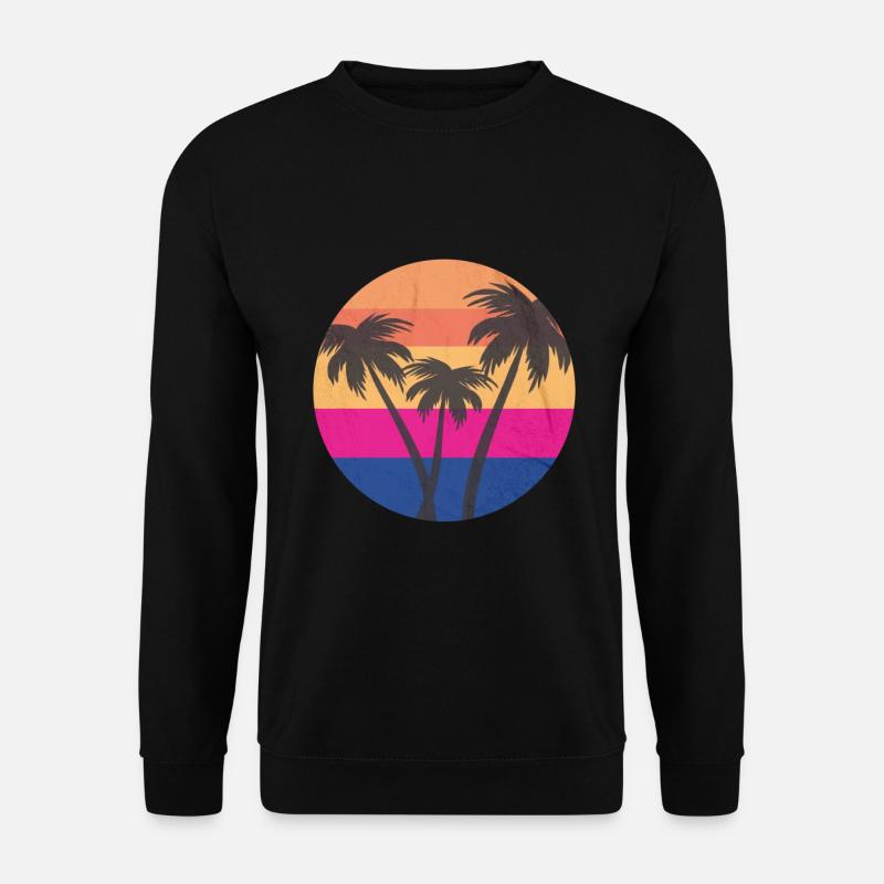 Palmen - Unisex Pullover - Schwarz