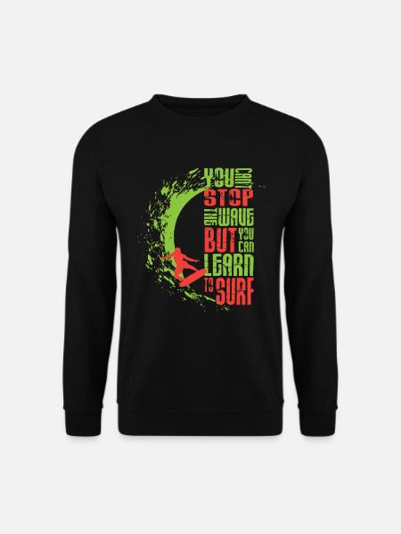Surfing - surfing - Unisex Sweatshirt - black