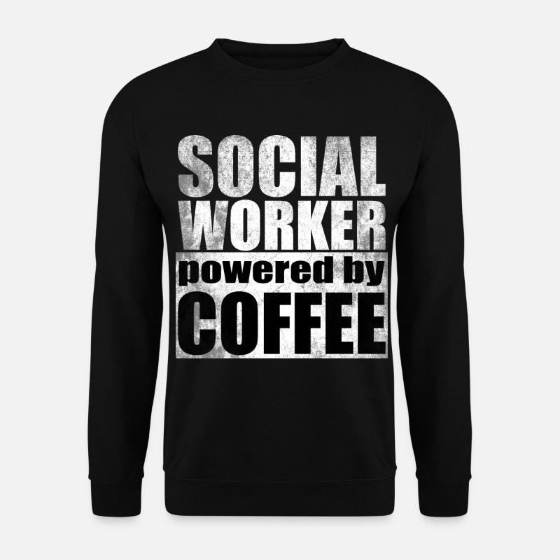 Sozialpädagoge Sozialarbeiter Morgenmuffel Spruch - Unisex Pullover - Schwarz
