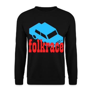 Folkrace - Unisex Sweatshirt - black - Front - Alina (178cm) & Michal (187cm)