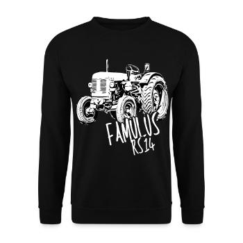 Tractor Famulus RS14 / Farmer / Trekker /Bauer - Unisex Sweatshirt - black - Front - Alina (178cm) & Michal (187cm)