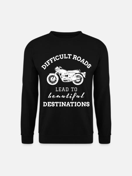 Motorcyclist Biker Motorcycle Bike - Unisex Sweatshirt - black