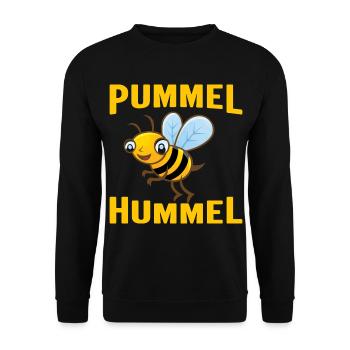 Pummel Hummel - Unisex Pullover - Schwarz - Vorne - Alina (178cm) & Michal (187cm)