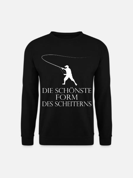 Angeln Fischen Forelle Bait Cast Rute - Unisex Pullover - Schwarz
