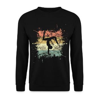 Artistic gymnastics gymnastics - Unisex Sweatshirt - black - Front - Alina (178cm) & Michal (187cm)