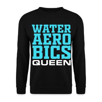 L'aérobic aquatique exercice drôle fitness natation mens - Sweat-shirt Unisexe - noir - Devant - Alina (178cm) & Michal (187cm)