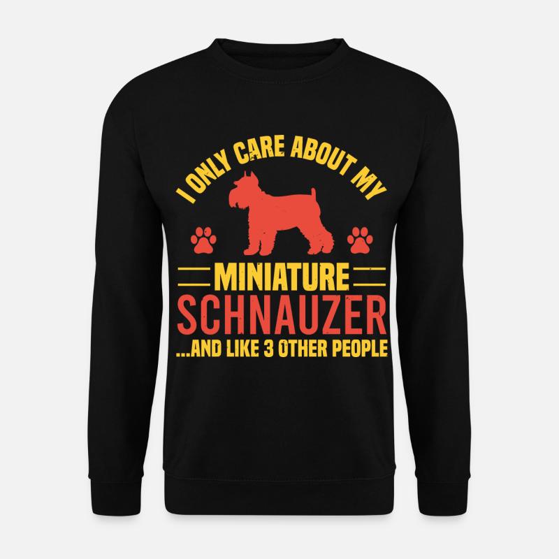Schnauzer Zwergschnauzer - Unisex Pullover - Schwarz
