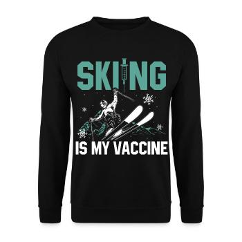 Après-ski - Unisex Sweatshirt - black - Front - Alina (178cm) & Michal (187cm)