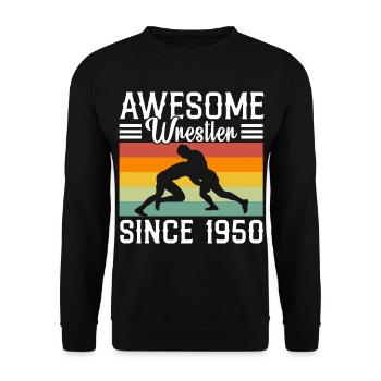 Lutte Au Sol Combat Lutte Arts Martiaux Cadeau - Sweat-shirt Unisexe - noir - Devant - Alina (178cm) & Michal (187cm)