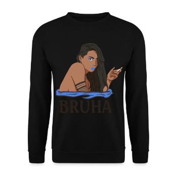 Philippinen Filipina Stolz Hexe Bruha I Geschenk - Unisex Pullover - Schwarz - Vorne - Alina (178cm) & Michal (187cm)