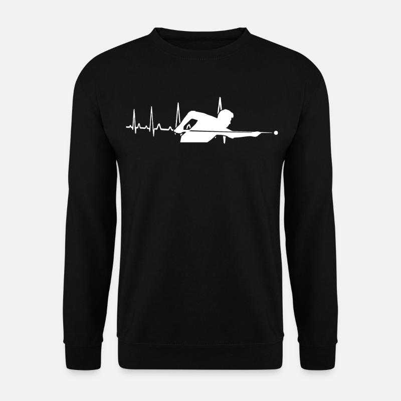 Herzschlag Billard - Unisex Pullover - Schwarz