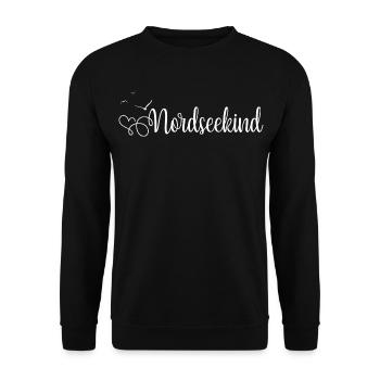 Nordseekind - Unisex Pullover - Schwarz - Vorne - Alina (178cm) & Michal (187cm)