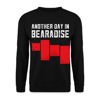 Bärenmarkt Bär Krypto Defi Crypto Blockhain BTC - Unisex Pullover - Schwarz - Vorne - Alina (178cm) & Michal (187cm)