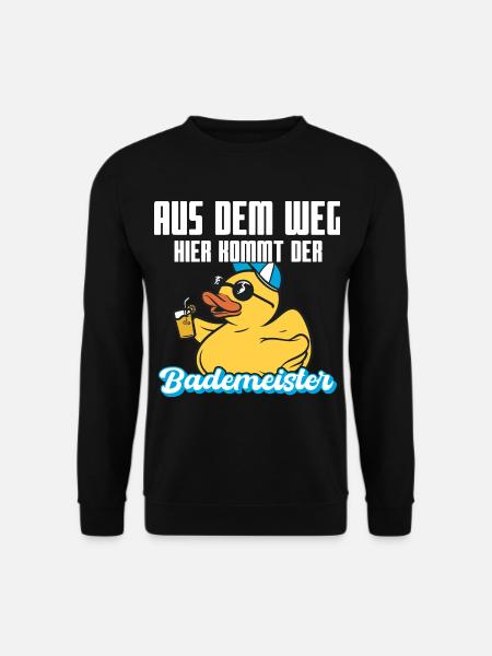 Lustiger Bademeister - Unisex Pullover - Schwarz
