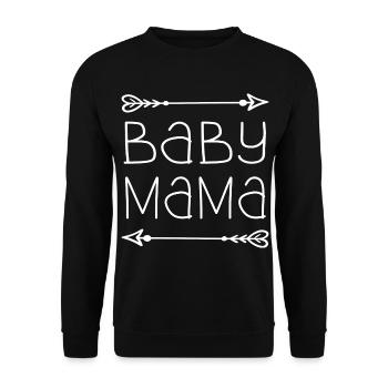 Baby mama - Sweat-shirt Unisexe - noir - Devant - Alina (178cm) & Michal (187cm)