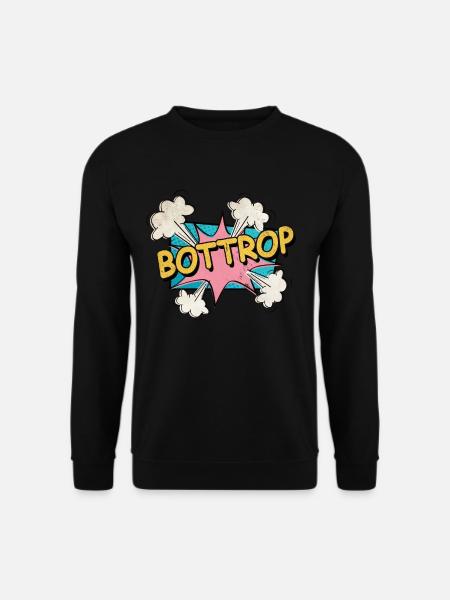 Bottrop Deutschland Stadt Schrift Pop Art Comic - Unisex Pullover - Schwarz