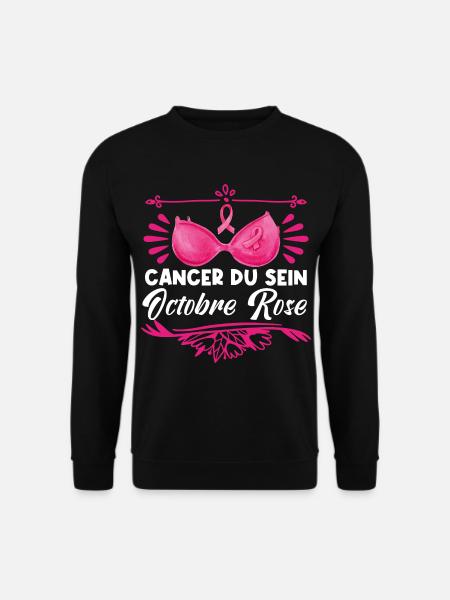Breast cancer Pink October. - Unisex Sweatshirt - black