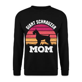 Schnauzer Mama - Unisex Pullover - Schwarz - Vorne - Alina (178cm) & Michal (187cm)