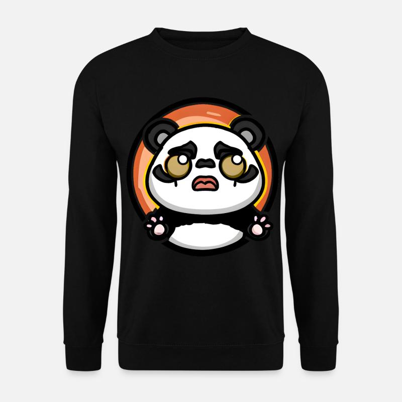 Panda Coucher de soleil - Sweat-shirt Unisexe - noir