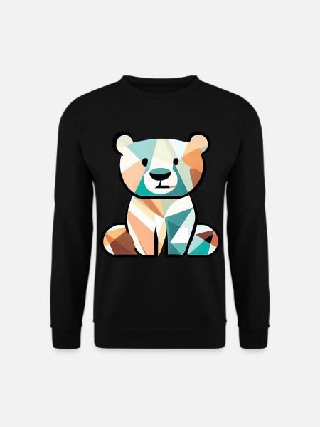 Cubist bear - Unisex Sweatshirt - black