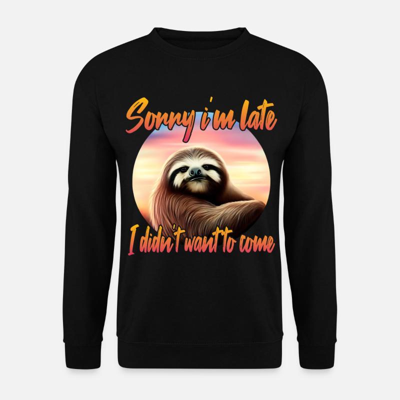 Grim sloth - Unisex Sweatshirt - black