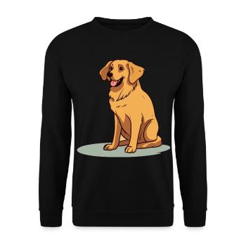 Cute dog design for dog owners - Unisex Sweatshirt - black - Front - Alina (178cm) & Michal (187cm)