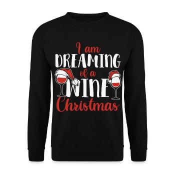 Christmas Gifts - Wine Gifts - Unisex Sweatshirt - black - Front - Alina (178cm) & Michal (187cm)