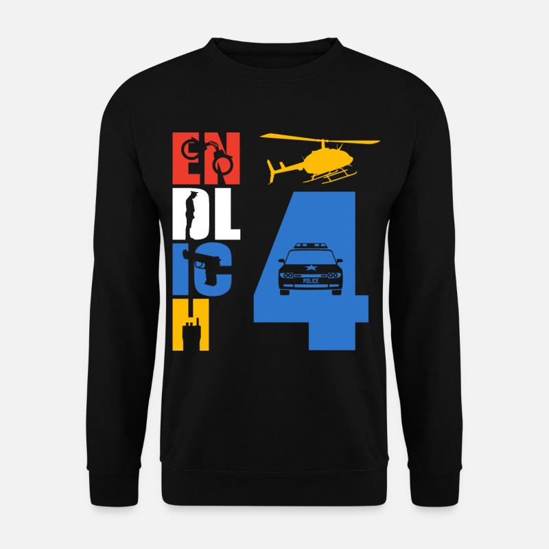 Endlich 4 Polizei - Unisex Pullover - Schwarz