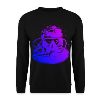 Scuba Diving Diver Diving Ladies Diving - Unisex Sweatshirt - black - Front - Alina (178cm) & Michal (187cm)
