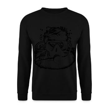 Taucher Scuba Taucher Scuba Diver Plongée Libre - Sweat-shirt Unisexe - noir - Devant - Alina (178cm) & Michal (187cm)