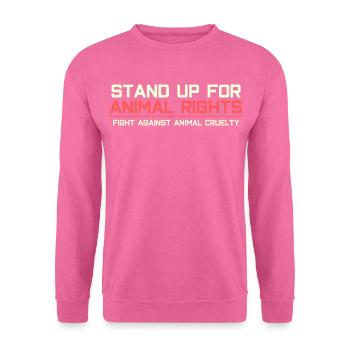 Défendez les droits des animaux - Sweat-shirt Unisexe - rose - Devant