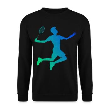 Badminton Badminton Squash Homme Joueur de Badminton - Sweat-shirt Unisexe - noir - Devant - Alina (178cm) & Michal (187cm)
