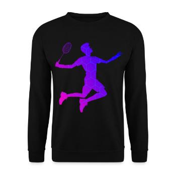Women's Squash Badminton Men's Badminton Badmintons - Unisex Sweatshirt - black - Front - Alina (178cm) & Michal (187cm)