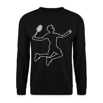 Badminton Badminton Women's Squash Men's Badminton - Unisex Sweatshirt - black - Front - Alina (178cm) & Michal (187cm)
