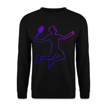 Badminton Women's Squash Badminton Players Badminton - Unisex Sweatshirt - black - Front - Alina (178cm) & Michal (187cm)