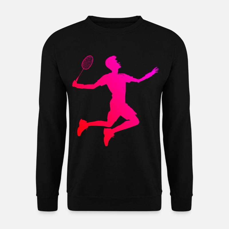 Squash Badmintonspieler Federball Badminton - Unisex Pullover - Schwarz
