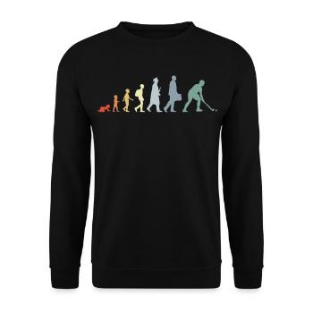Hockey Evolution - Unisex Pullover - Schwarz - Vorne - Alina (178cm) & Michal (187cm)