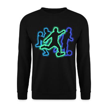 Soccer Kids Soccer Silhouettes Soccer - Unisex Sweatshirt - black - Front - Alina (178cm) & Michal (187cm)