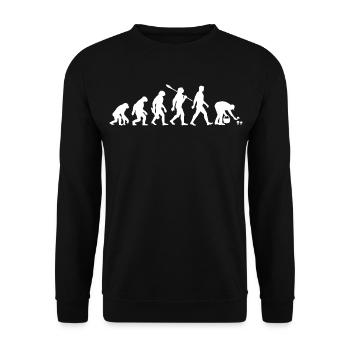 Evolution Cueilleurs de champignons, Cueillette de champignons - Sweat-shirt Unisexe - noir - Devant - Alina (178cm) & Michal (187cm)
