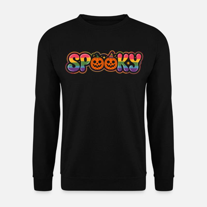 Rainbow Spooky Halloween - Unisex Sweatshirt - black