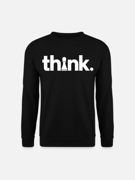 Schach Think - Unisex Pullover - Schwarz