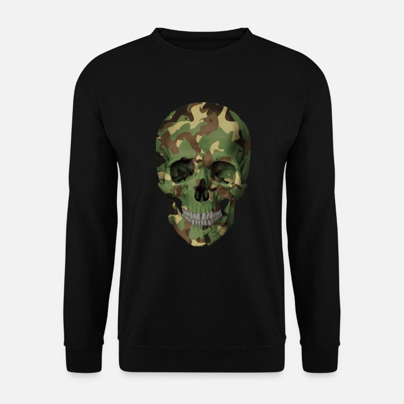Camouflage Totenkopf - Unisex Pullover - Schwarz