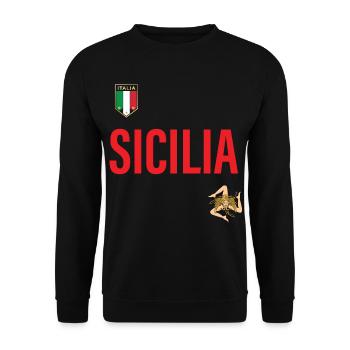 Sicily Jersey - Unisex Sweatshirt - black - Front - Alina (178cm) & Michal (187cm)