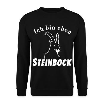 Steinbock Sternzeichen - Unisex Pullover - Schwarz - Vorne - Alina (178cm) & Michal (187cm)