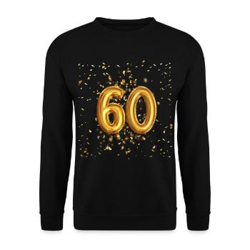 60 ans de conception de ballons - Sweat-shirt Unisexe - noir - Devant - Alina (178cm) & Michal (187cm)